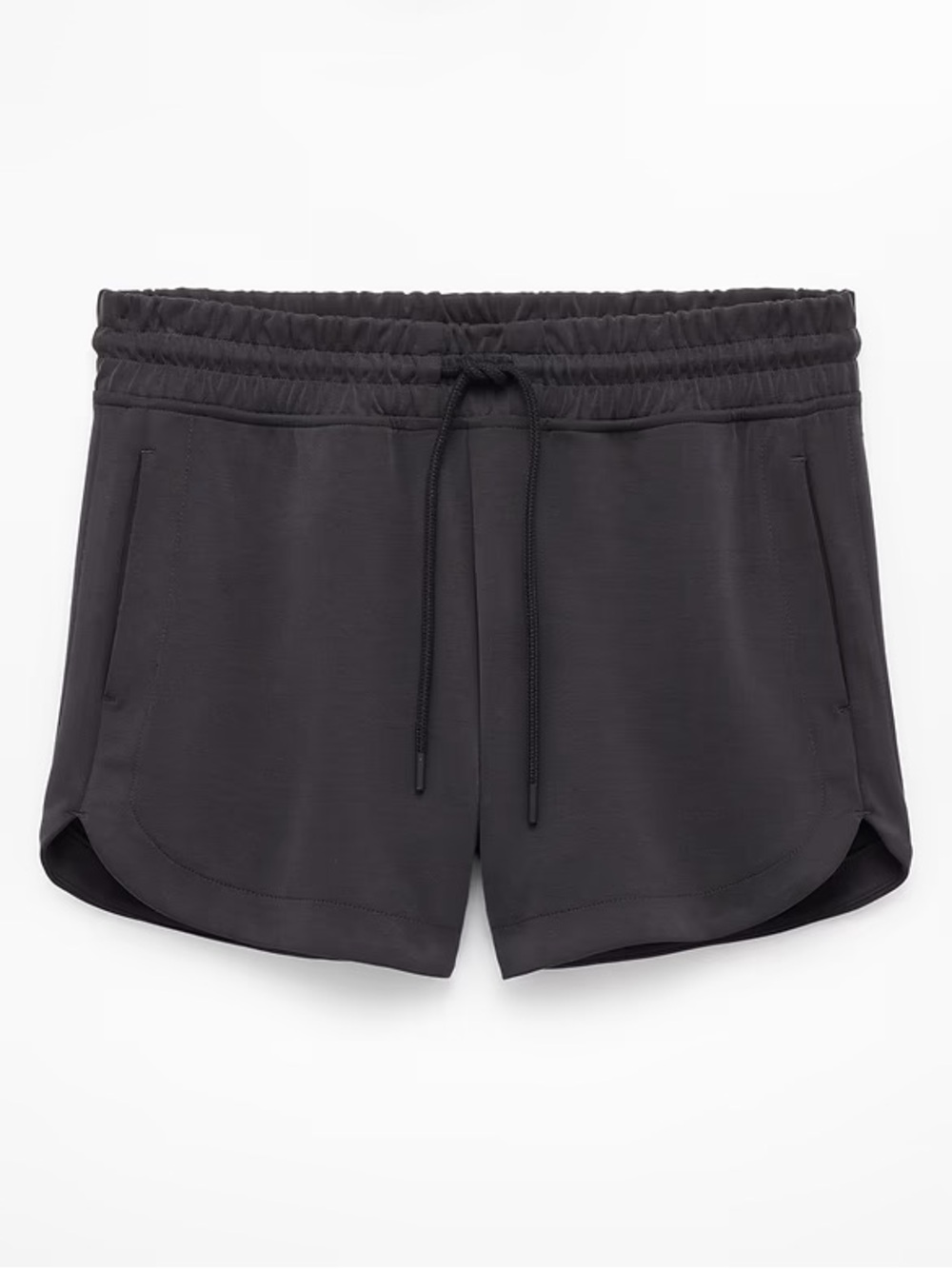 Athleta Charcoal/Black Seasoft Side-Slit Performance Shorts - Picture 5 of 9